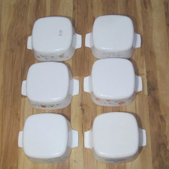 six-6-corning-ware-casseroles-1-1-2-qt-a-1-1-2-b-vintage-made-in